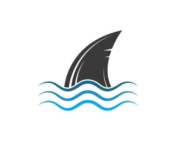 Symbol žraločí ploutve, ilustrace — Stockový vektor