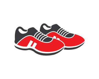 ayakkabı simgesi logo vektör illüstrasyon tasarımı