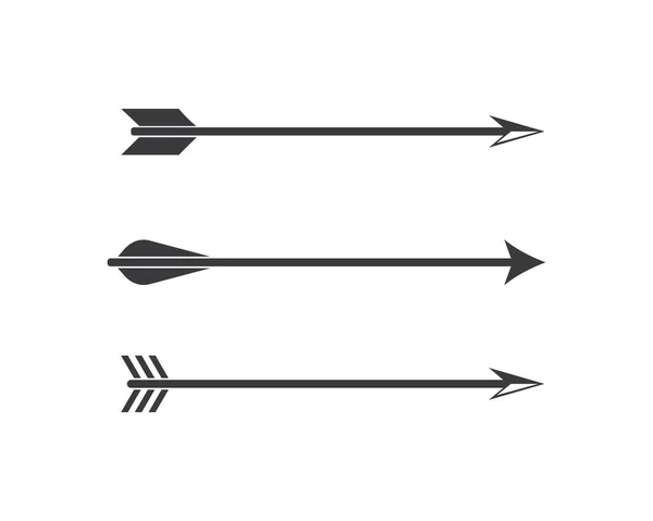 Ikona ilustracja łucznictwo strzałka logo szablon — Wektor stockowy