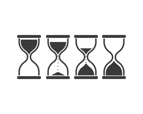 Sable horloge icône vectoriel illustration design — Image vectorielle