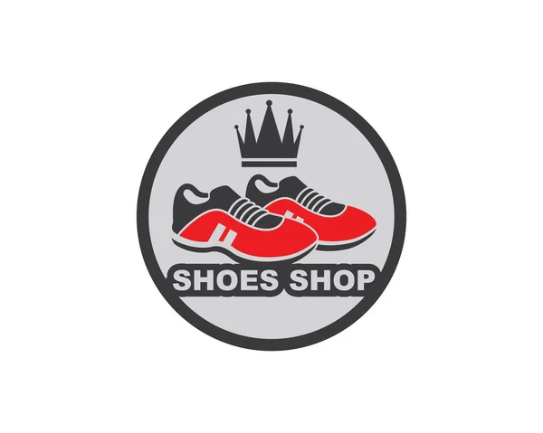 Chaussures icône logo vecteur illustration design — Image vectorielle