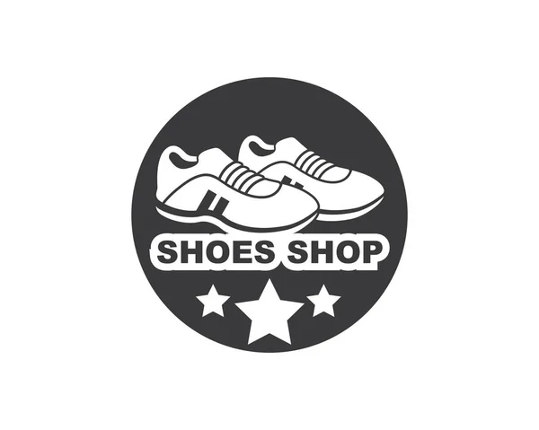 Zapatos icono logotipo vector ilustración diseño — Vector de stock