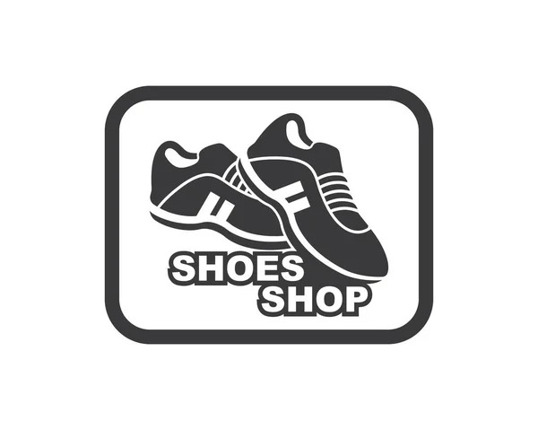 Sapatos ícone logotipo vetor ilustração design — Vetor de Stock