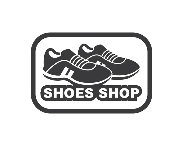 Zapatos icono logotipo vector ilustración diseño — Vector de stock