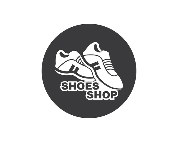 Schuhe icon logo vektor illustration design — Stockvektor