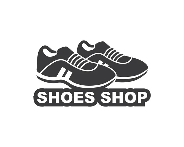Chaussures icône logo vecteur illustration design — Image vectorielle