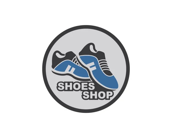 Sapatos ícone logotipo vetor ilustração design — Vetor de Stock