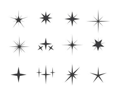 ışıltılı ışık yıldız vektör illüstrasyon tasarımı