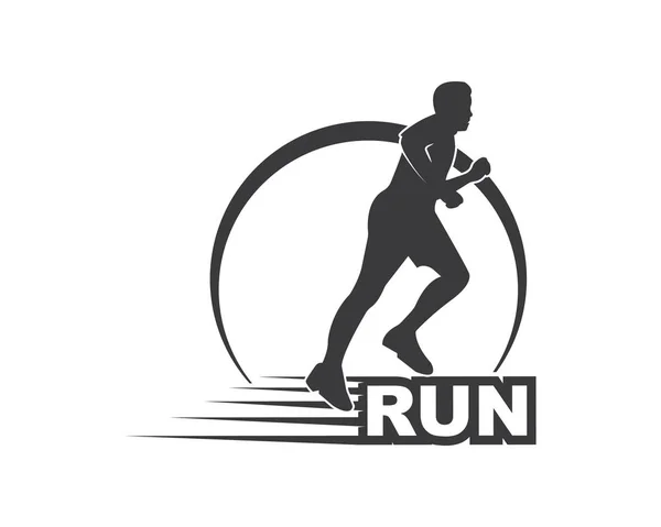 Running man icon vector illustration design — Stock Vector