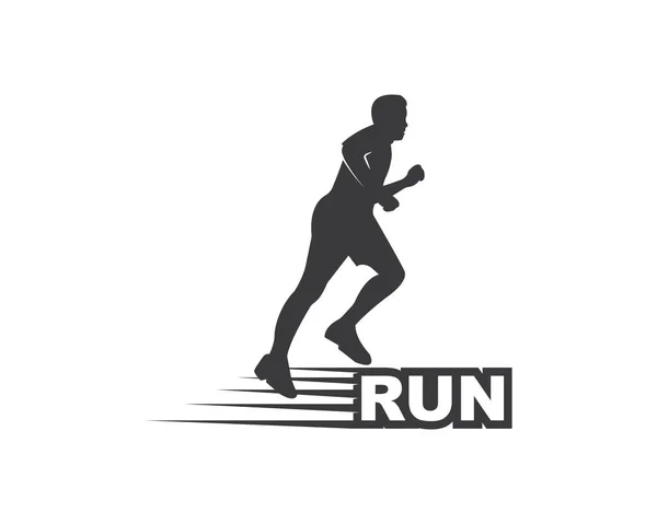 Running man ikon vektor illustration design — Stock vektor