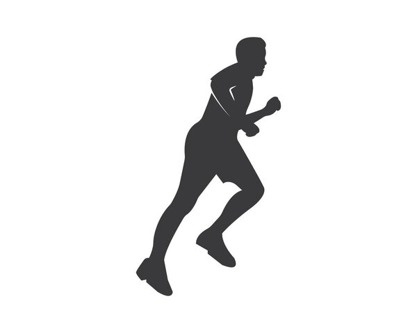 running man icon vector illustration design