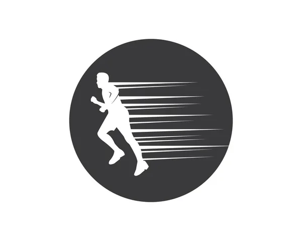 Running man ikon vektor illustration design — Stock vektor