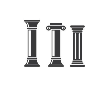 sütun Logo vektör Şablonu illüstrasyon