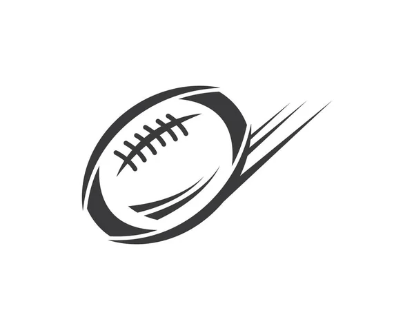 Rugby bola icono vector ilustración diseño — Vector de stock