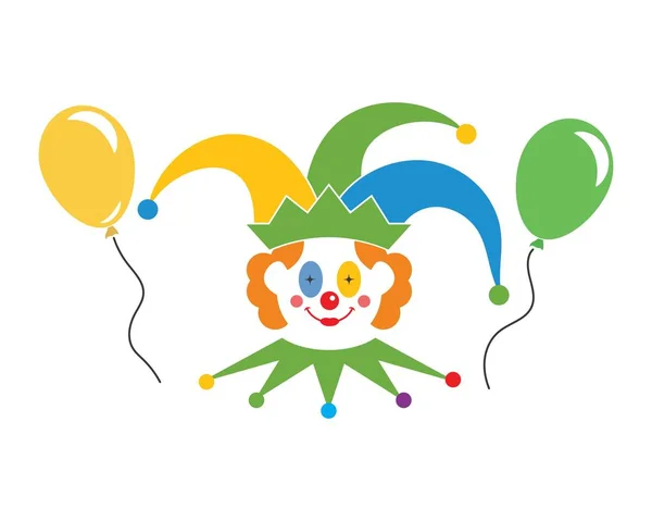 小丑插图矢量图标设计 — 图库矢量图片