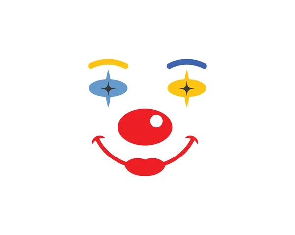 小丑脸插图矢量图标设计 — 图库矢量图片