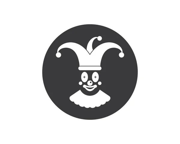 Clown illustratie vector pictogram ontwerp — Stockvector