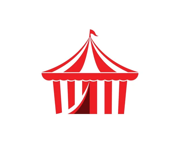 Cyrkowy namiot logo Szablon Vector — Wektor stockowy