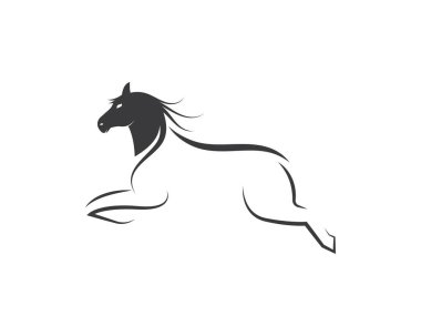 At Logo Şablonu Vektör illüstrasyonu