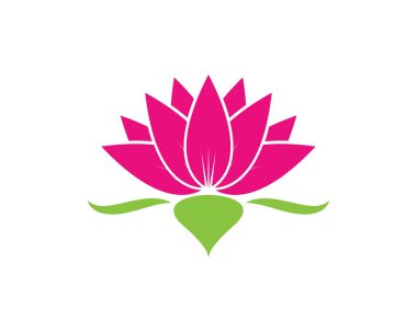 Güzellik Vektörü Nilüfer çiçekleri logo tasarımı şablonu