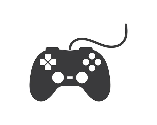 Vídeo game controller logo icon vector illustration — Vetor de Stock