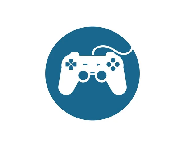 Video game controller logo pictogram vector illustratie — Stockvector