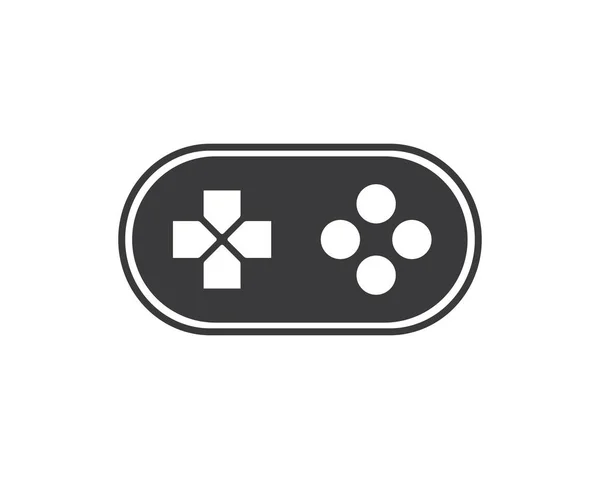 Illustrazione vettoriale dell'icona del logo del controller del videogioco — Vettoriale Stock