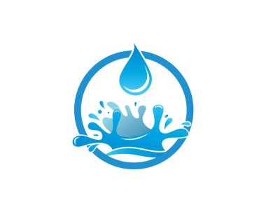 Su Splash logo simge illüstrasyon tasarım