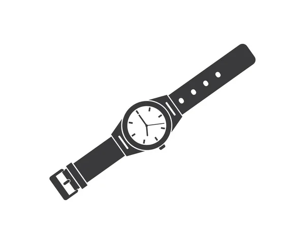 Kol saati simgesi vektör şablonu tasarımı — Stok Vektör