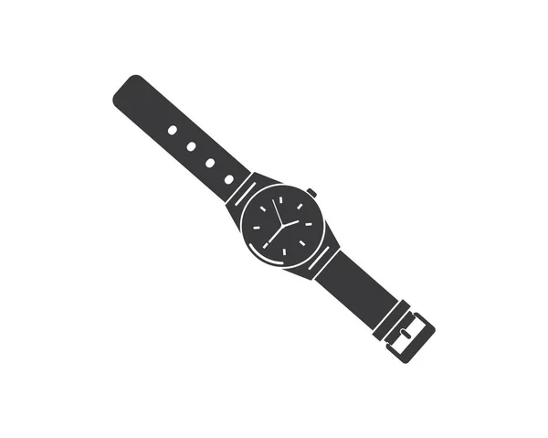 Reloj de muñeca icono vector plantilla diseño — Archivo Imágenes Vectoriales