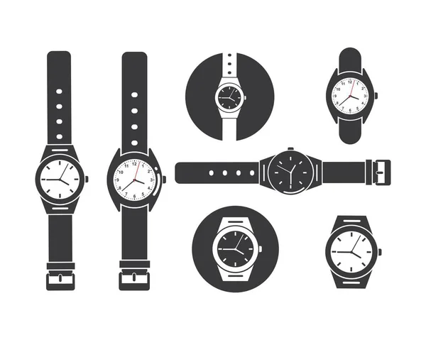 Modèle vectoriel icône montre poignet design — Image vectorielle