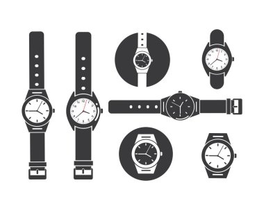 wrist watch icon vector template design clipart