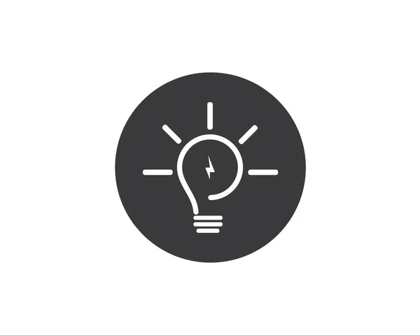 Glühbirne Logo Vektor Illustration — Stockvektor