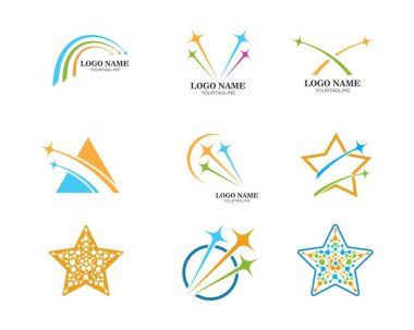 Yıldız Logo Şablonu vektör çizimi
