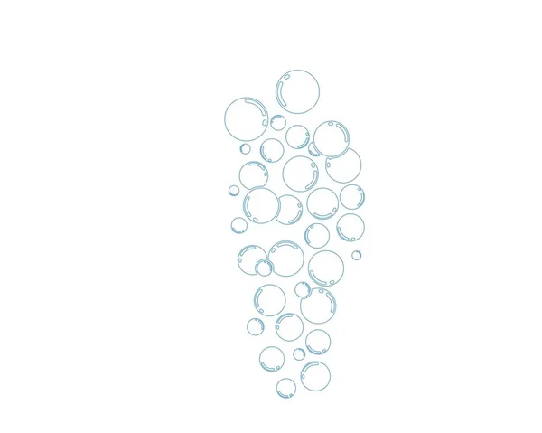 Vatten bubbla ikon vektor illustration — Stock vektor