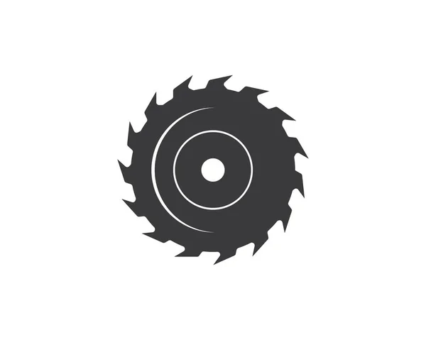 Saw blade  logo icon vector illustration — Stock Vector