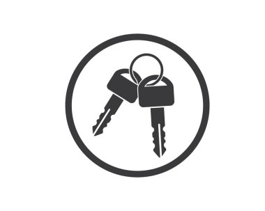 anahtar logo simgesi vetor illüstrasyon tasarımı