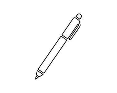 kalem simgesi vektör illüstrasyon tasarımı