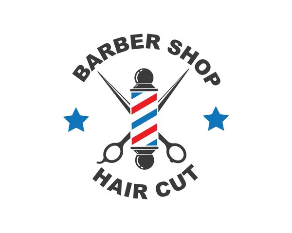 Barbería icono logo vector icono — Archivo Imágenes Vectoriales