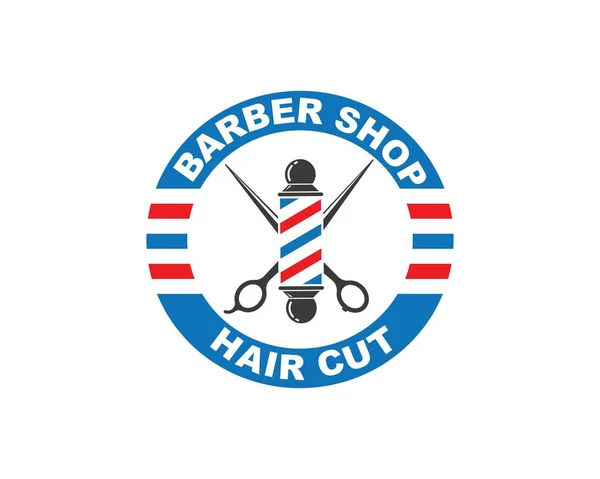 Barbería icono logo vector icono — Archivo Imágenes Vectoriales