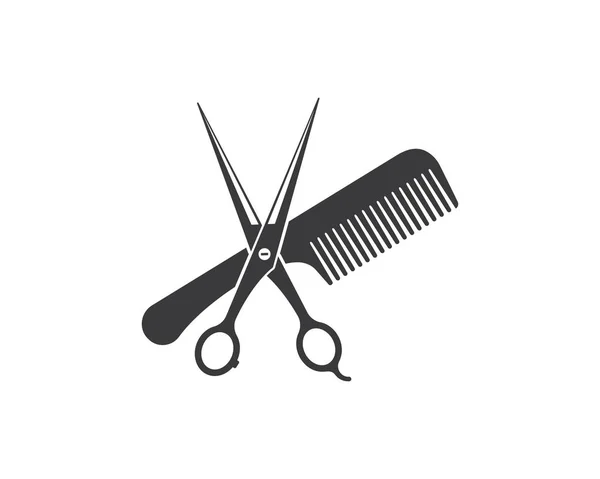 Scissors and sun stroke badge Royalty Free Vector Image