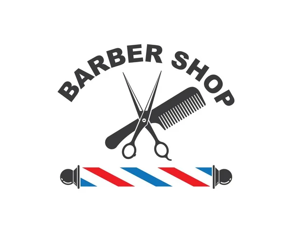 Ícone de loja de barbeiro ícone vetor logotipo —  Vetores de Stock