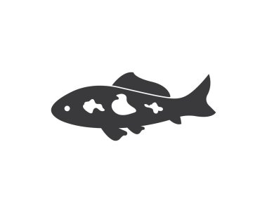 Koi Fish logo vektör