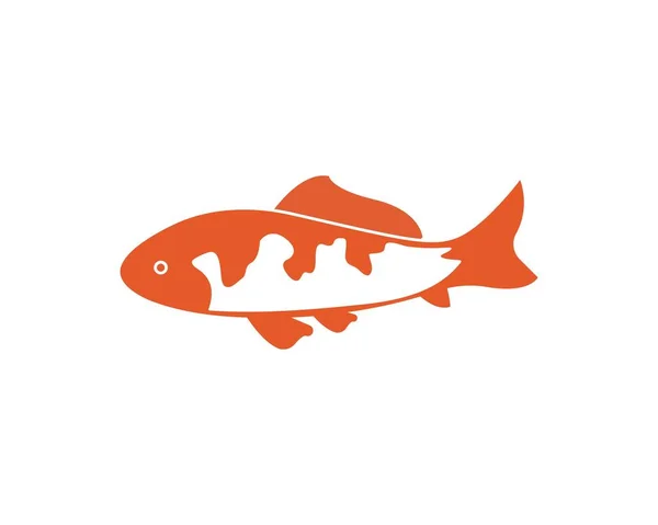 Koi fish logo vector — Stock Vector