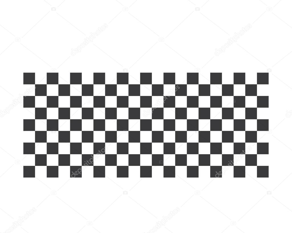 Racing flag icon of automotif illustration vector template