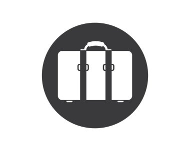bavul simgesi logo vektör illüstrasyon