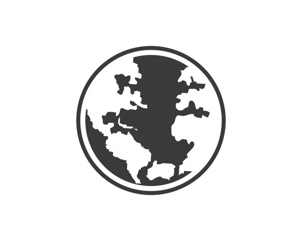 Ikona ilustracja logo wektor ziemia — Wektor stockowy