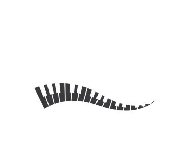 piyano simgesi vektör illüstrasyon tasarımı