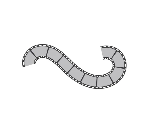 Película tira vector ilustración diseño — Vector de stock