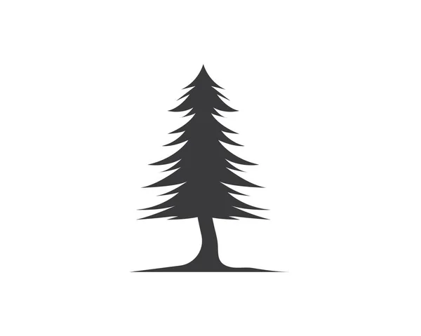Pinheiros árvore vetor ilustração design —  Vetores de Stock
